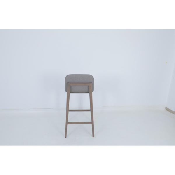 High Density Sponge Wrapped Upholstered Bar Stool Chair For Apartment