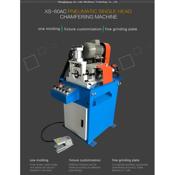 Cedar High Speed 60AC Automatic bar Chamfering Machine Efficient Chamfering Machine