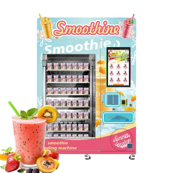 Commercial Stainless Steel Smoothie Vending Machine with Compressor Cooling System