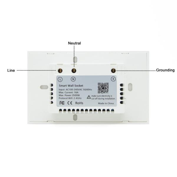Voice Controlled Wifi Wall Outlets Customized Tuya Smart Outlet For Easy Home Automation