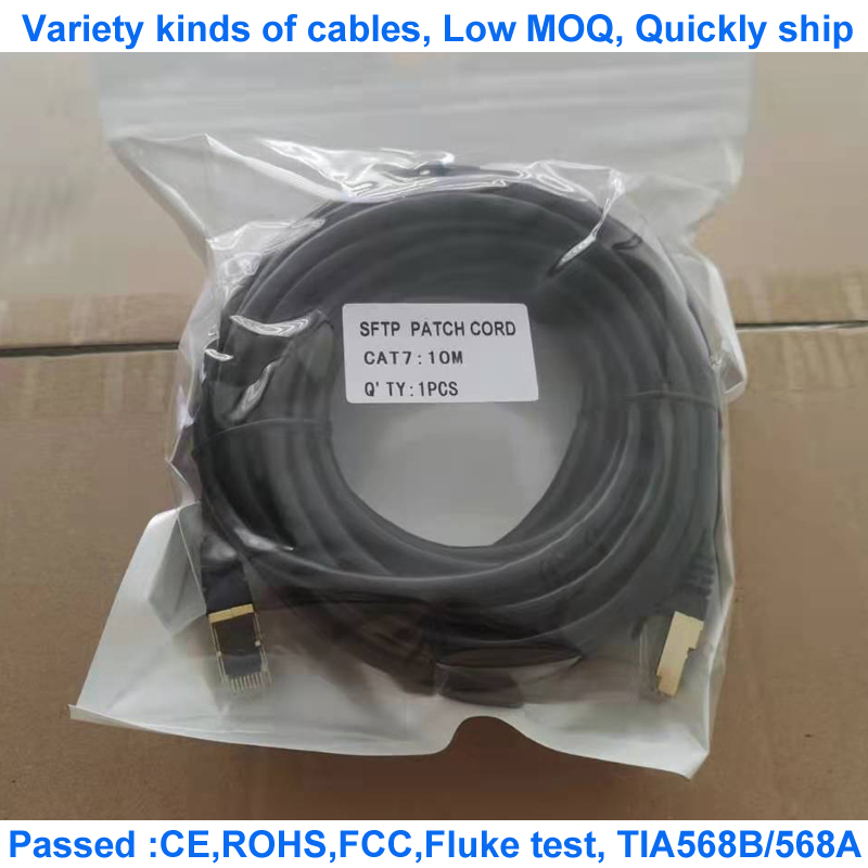 Медная куртка PVC OD кабеля 26awg проводника Cat7 SFTP 6.0mm RJ45