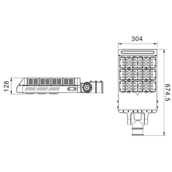 90W~120W Street Light-Stamping AL+Arm Adjustable IP67, street lights manufacturer