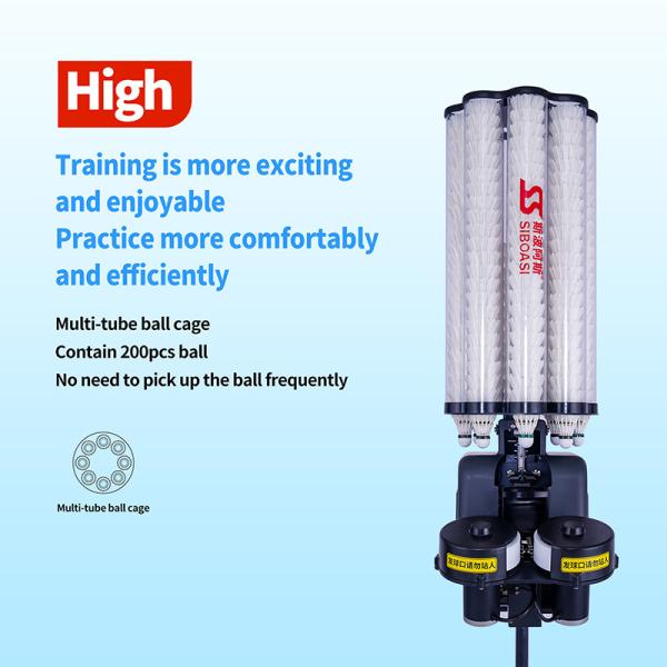 Hot SIBOASI B3 Badminton Shuttlecock Feeder Machine Smart Badminton Shooting Machine for Training