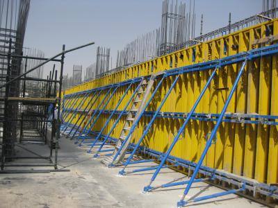 Custom Concrete Wall Formwork Retaining Concrete Wall Form , Falsework Systems 55-60kg/m2