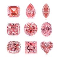 Coupe radiante rouge Diamant moissanite en vrac bijoux rose vif Diamants cultivés en laboratoire moissanite