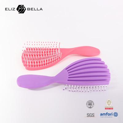 Eco-Friendly Manufacturer Airbag Comb Set Plastic Handle Massage Wooden Paddle Hair Brush