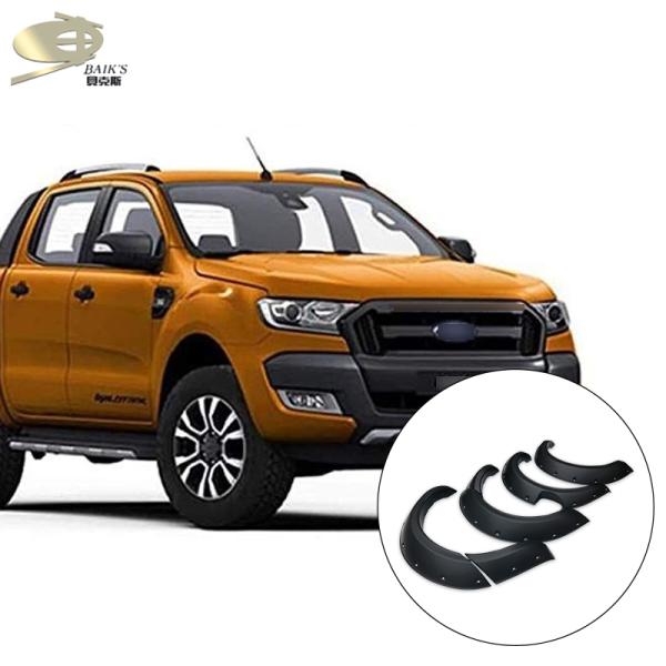 2.2mm Thickness Wheel Fender Flares For Ford Ranger T7 2015-2017