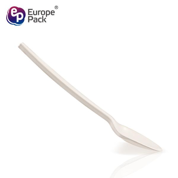 Europe-Pack factory direct biodegradable corn starch 5 inch dessert spoon
