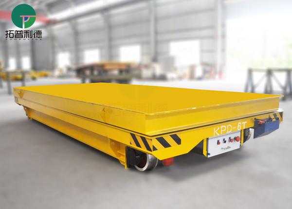 25T Coal Factory Machinery Plant Electric Rail Flat Transfer Cart