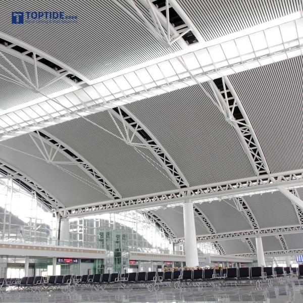Easy Install Strip Ceiling Sound Absorption Durability Fireproof
