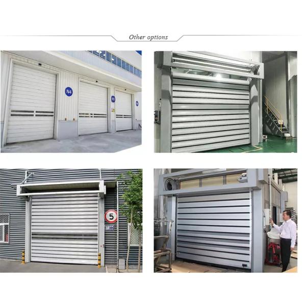 Metal Rolling High Speed Spiral Door Shutters Aluminum Alloy Anti Break Protection