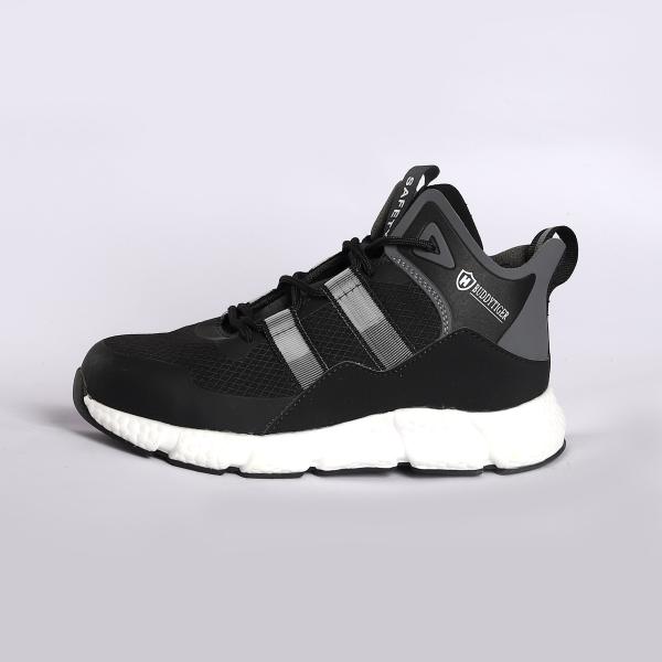 Shengjie Fly Knit Обувь Противопроницаемая MD наружная подошва Рабочие ботинки Всасывающие удар Дышащие защитные ботинки