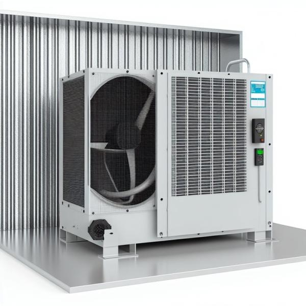 Chambre froide industrielle avec matériau d'aileron en aluminium et moteur de ventilateur axial