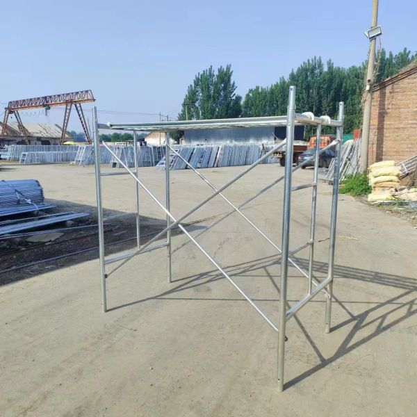 Galvanized Frame Scaffolding System Prefabricated Steel Frame Scaffolding Sturdy