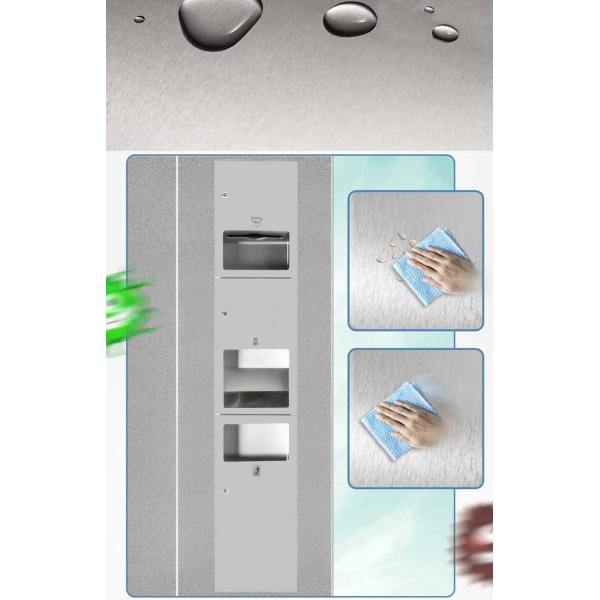 3 In 1 Stainless Steel Toilet Paper Dispenser Multifold Recessed Mounting