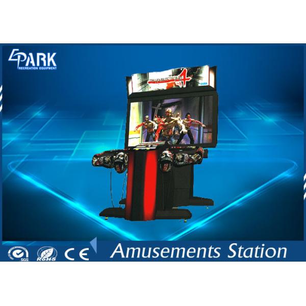 300W Indoor Shooting Game Machines / Zombie Arcade Machine HD Monitor