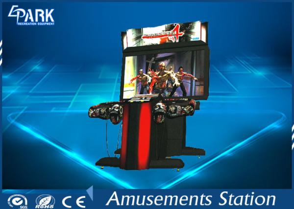 300W Indoor Shooting Game Machines / Zombie Arcade Machine HD Monitor