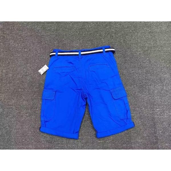 Summer DK Blue Kids Casual Loose Shorts With Four Pockets