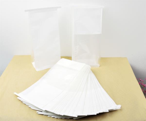 OEM  ODM  50g Natural White Paper Bread Packaging Bags Moisture Proof