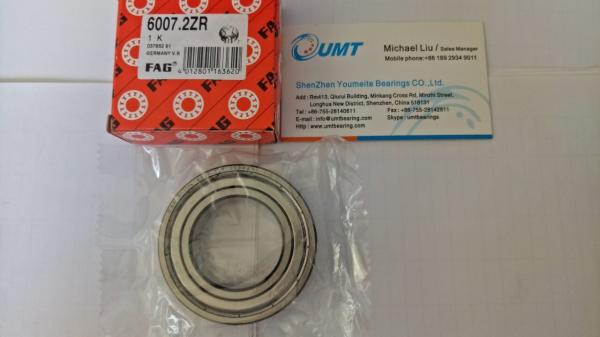 Deep Groove  FAG Ball Bearing 6007-2ZR   14mm Width Chrome Steel Low Noise