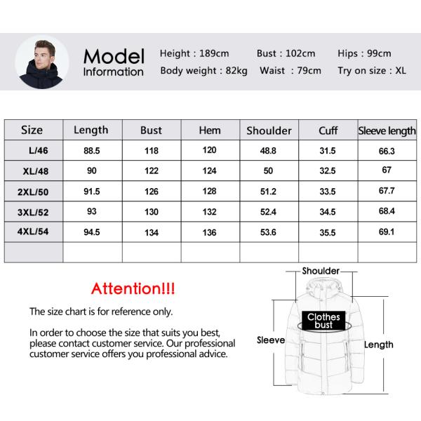Medium Length Men Winter Jacket Thick Mens Big And Tall Winter Coats With Four Pocket