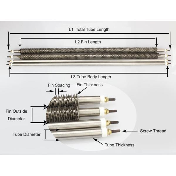 Electric Refrigeration Finned Tubular Heater For Packaging Machinery