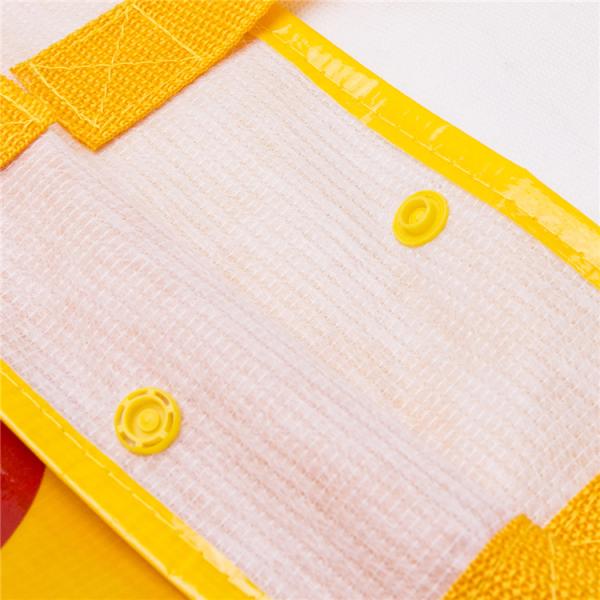 Yellow Woven Carry Bags Handle Type With Your Own Logo OEM / ODM Accepted