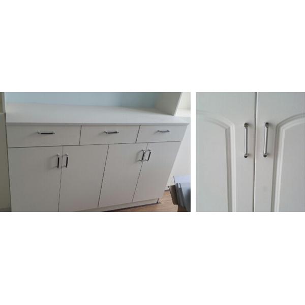 Kitchen Aluminum Cabinet Handles T bar Chrome Zinc Pulls Assembly Zamark Simple Drawer Handles