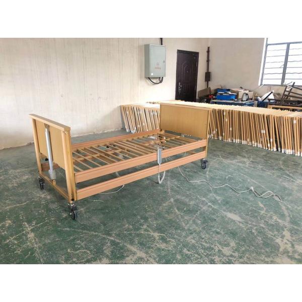 Cama de cuidado eléctrica de la atención a los pacientes del actuador linear de la cama de los cuidados en casa de la cama del marco de madera