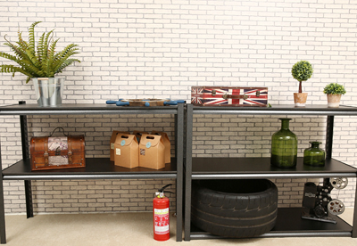 150kg Adjustable Steel Long Span Shelving With Column Slot Design