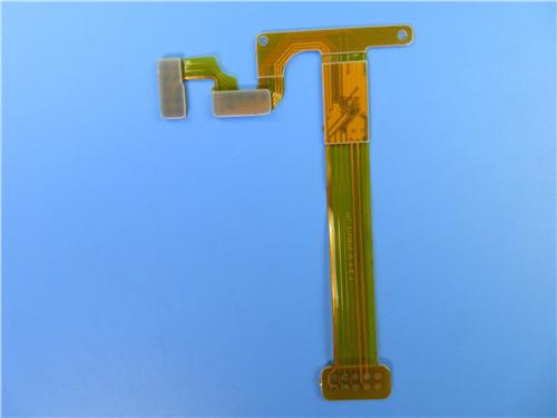 Couche flexible multicouche FPC du circuit imprimé 4 sur le Polyimide avec le renfort FR4 et l'or d'immersion pour Digital Electroni