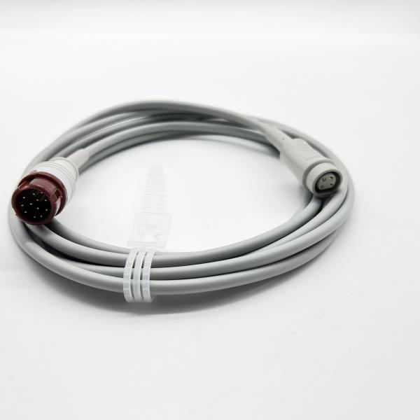 Compatible Medical Adapter Invasive Bp Cable 3m Compatibility With Mindray Tpu