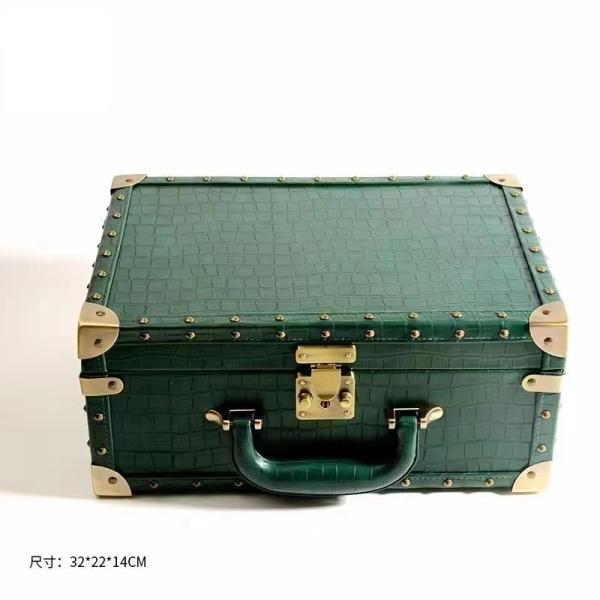 Alligator Pattern Hand Made LV Style Personalised Custom Made Paper Jewelry Box