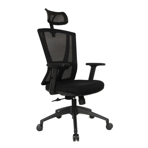 Cadeira de malha de apoio de cabeça ajustável para mobiliário de escritório moderno e conforto ergonômico