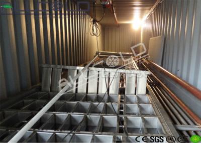 Bloco de gelo industrial que faz a máquina