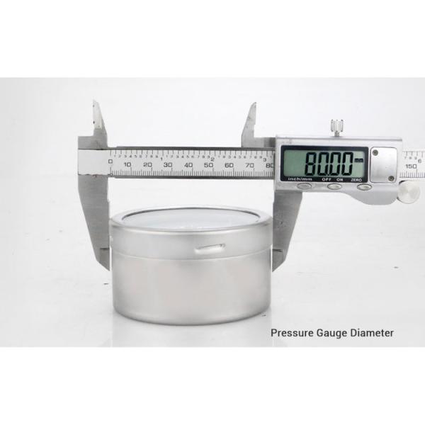 YE75BF 76mm Nominal Diameter Overvoltage Protection All Stainless Steel Pressure Gauge