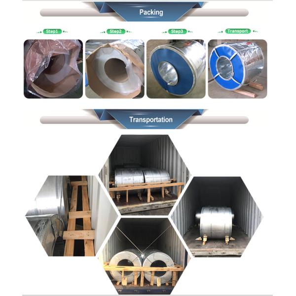 0.6mm Thickness Alu - Zinc Galvalume Steel Coil For Rolling Doors DIN Standard