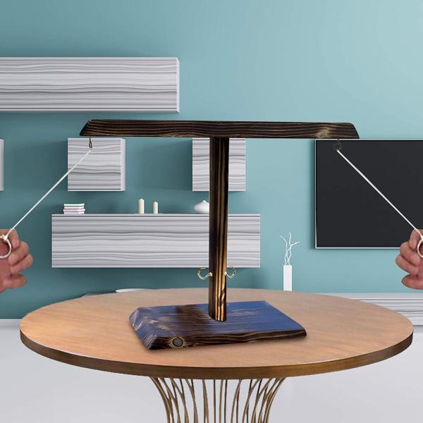 Handmade 8.5cm деревянные игрушки кукольного дома покрасили кольца бросая крюки