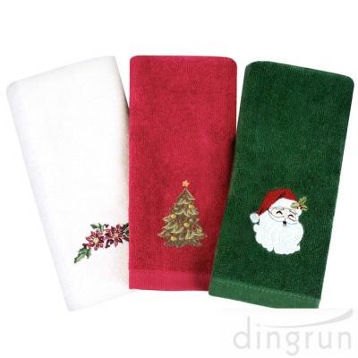 Christmas Hand Towels 100%  Cotton Bathroom Kitchen Towels for Drying Cleaning Cooking