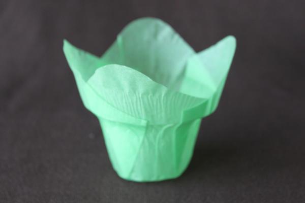 solid color light green cake tulip cup/Tulip Muffin Wrappers
