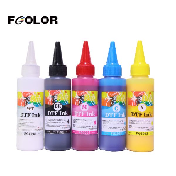 Cheap DTF Film Ink for I3200 1800 XP600 DTF Printers 100ml Bottles for T-Shirts with Vivid Colors