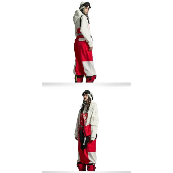 Detachable Feature Ski Overall for Women Windstopper Material and Snow Protection
