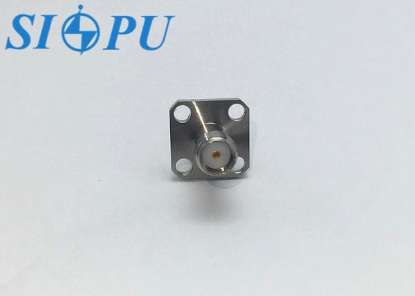 Double-Headed SMA Female RF Adapter – Straight Through, Flange Mount
