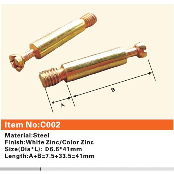 C002 Furniture connecting fittings:Steel bolt