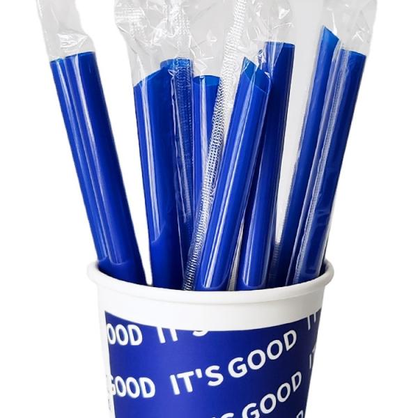 0.6g-1.5g PLA Disposable Straws in Klein Blue Eco-Friendly and 100% Compostable for Drinks