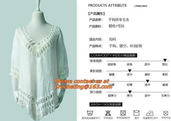 Fashion tassel, Hollow knitted Swimwear, swimsuit Crochet Bikini Beach Cover Up Smock Mini