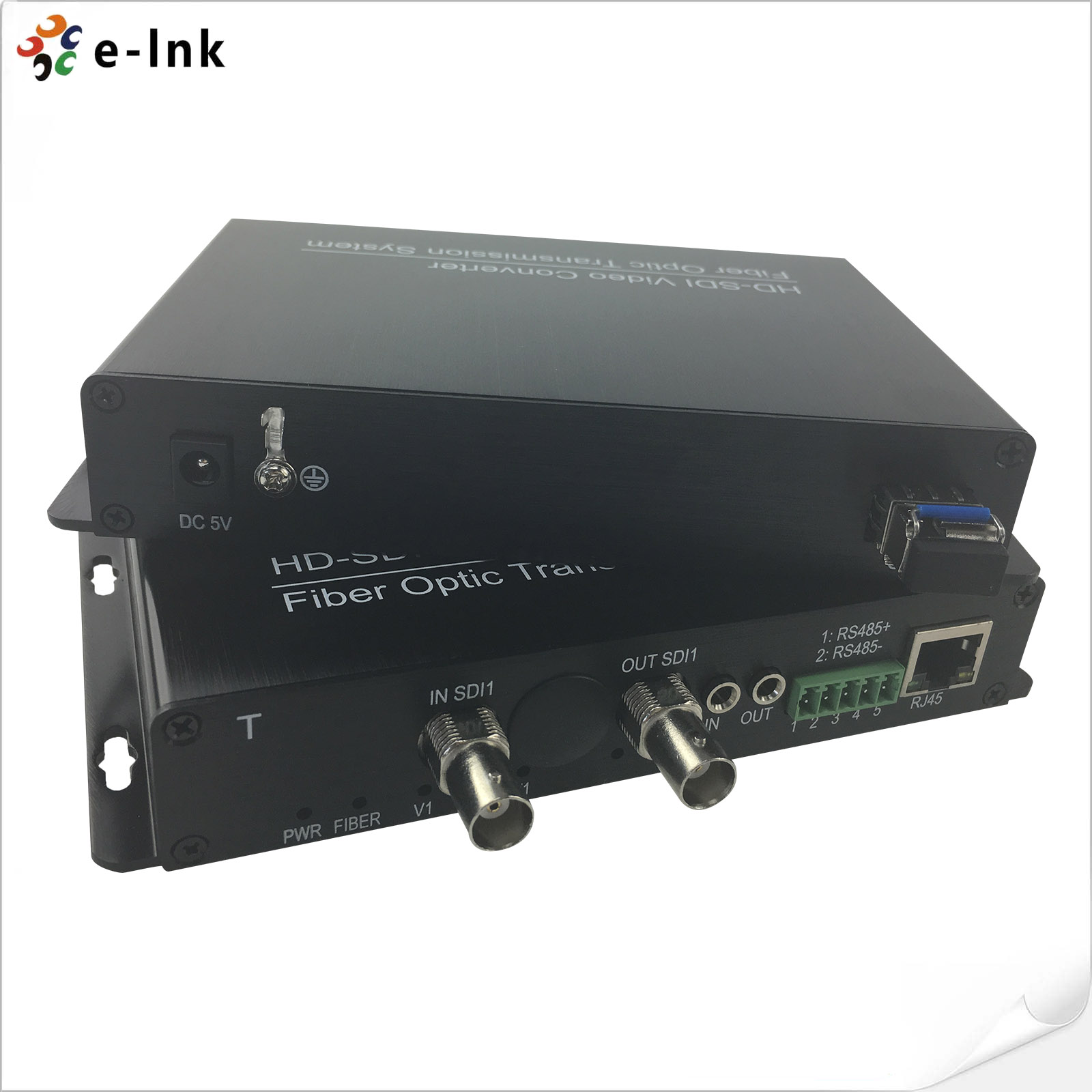 Локальные сети SD/HD/3G-SDI конвертера 100M волокна SDI с конвертером данных RS485 видео-