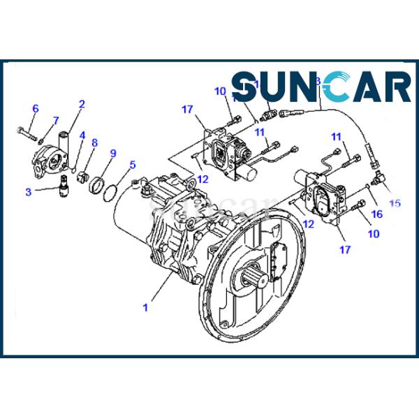 708-2H-00110 Komatsu PC300-6 Hydraulic Pump Seal Kit Excavator Repair Replacement Seal Kit