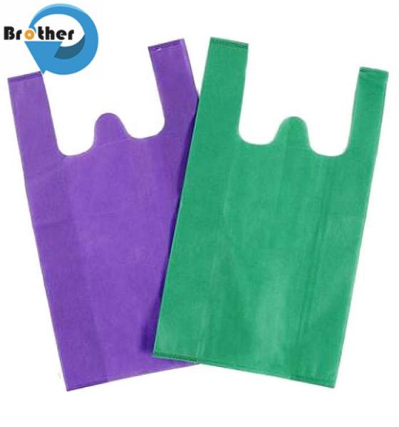 Wholesale Biodegradable Blank T-Shirt Design Non Woven Shopping Tote Bag with Logo Printing for Promotion