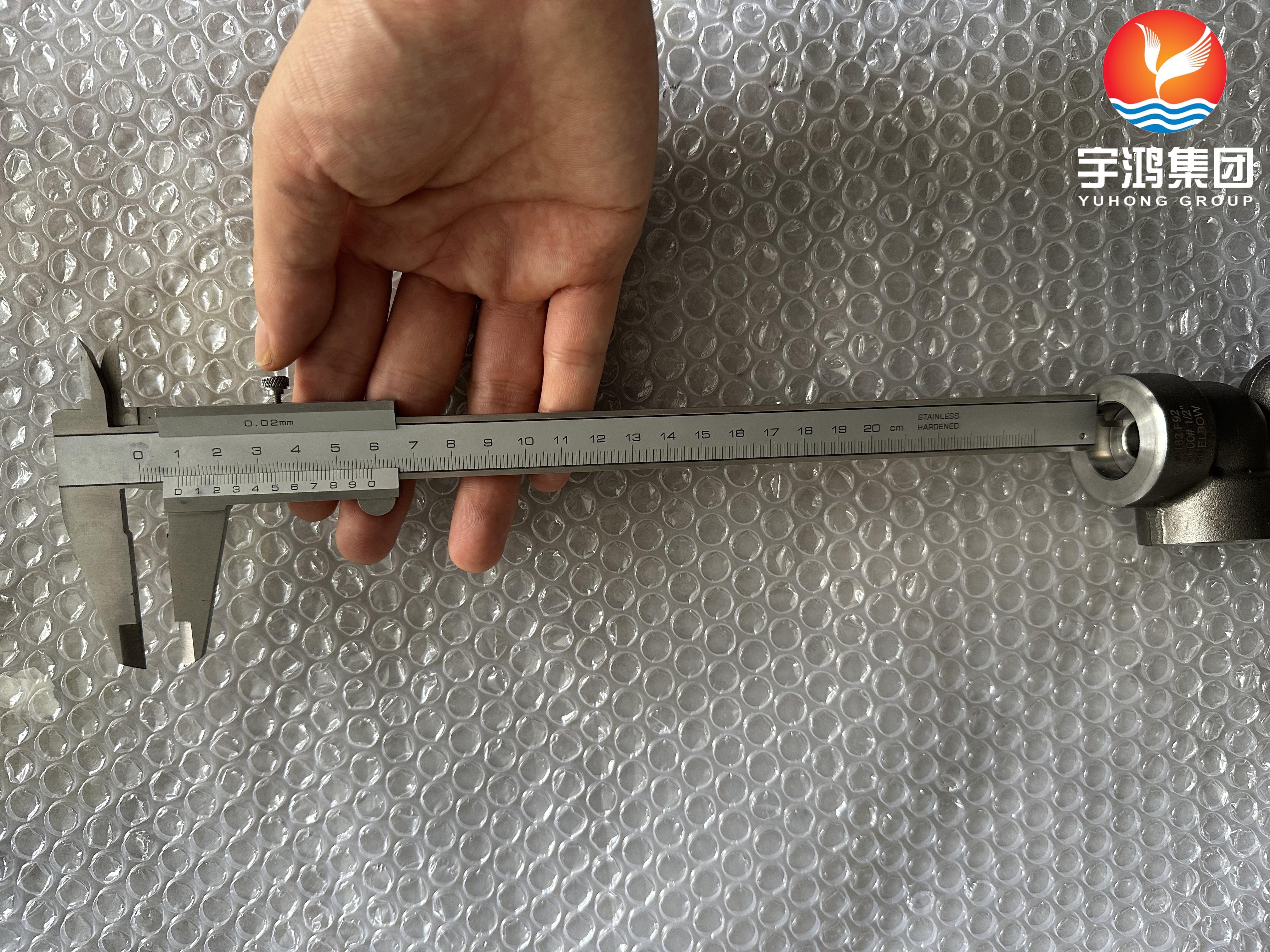 ASTM A182 F92 1/2 дюйм 90° локоть #6000 ASME B16.11 SW для электростанций